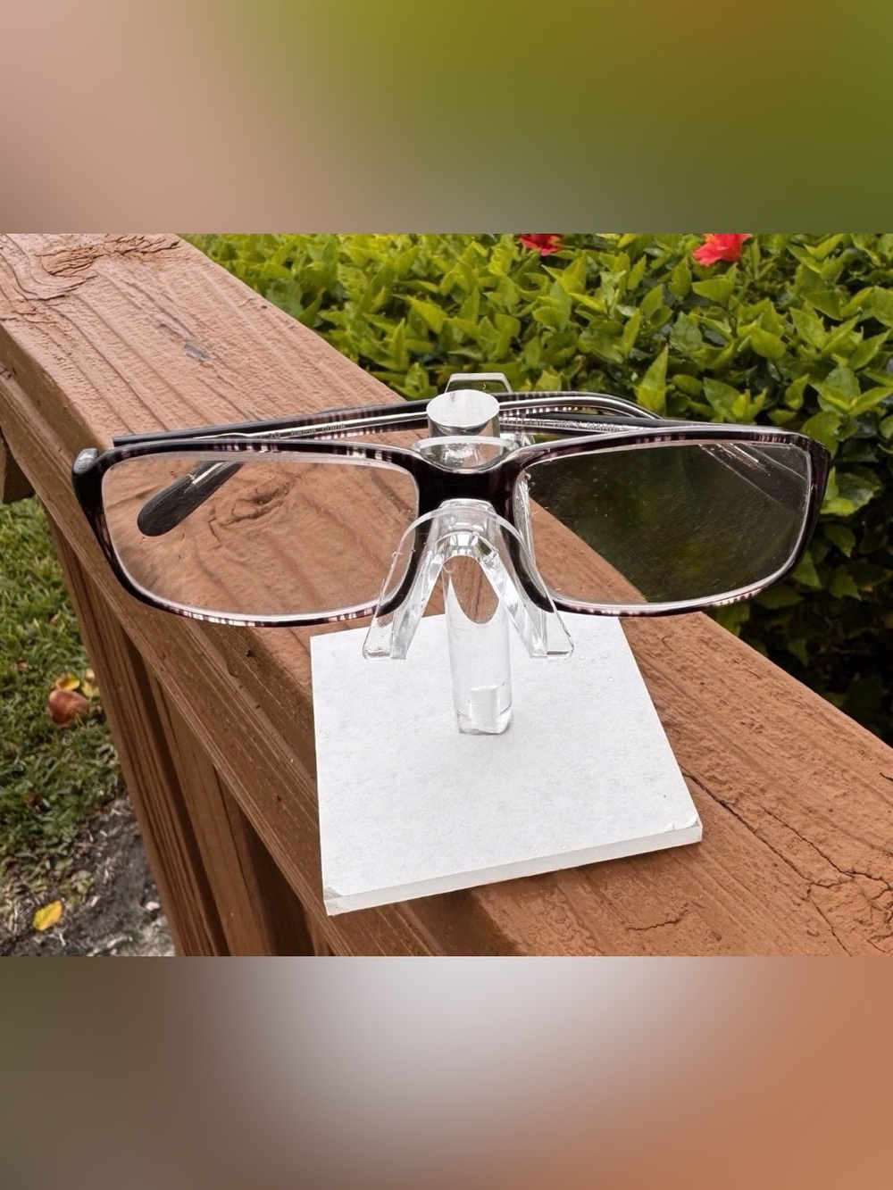 Capri U-39 Grey Marble Full Rim Rectangular Eyeglass Frame Only 51-17-140